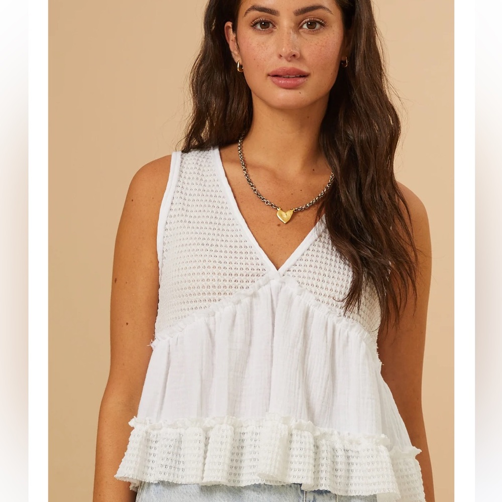 Altar’d State Babydoll Tank, NWT🤍